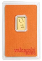 Valcambi Suisse 2.5 Gram Gold Bar 999.9 Of Fine Gold - £362.11 GBP