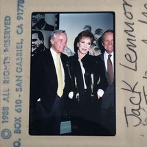1988 Jack Lemmon &amp; Julie Andrews Celebrity Color Photo Transparency Slide - $12.19