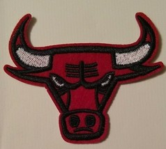Chicago Bulls~Embroidered PATCH~3 1/4&quot; x 2 3/4&quot;~NBA~Iron or Sew On~FREE ... - $68.59 MXN
