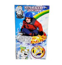 UNCLE BOB&#39;S Yeti Racer Snow Tube Sled 39&quot; Inflatable 4102YE One Rider 6+... - $19.78