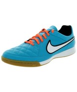 Nike Men&#39;s Tiempo Genio Leather IC Turquoise Blue/Crimson Indoor Soccer ... - $153.27 CAD