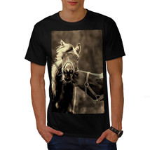 Horse Kiss Nature Animal Shirt Funny Animals Men T-shirt - £10.44 GBP