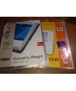 Sheet Protectors, 23 Pieces - 2 Open packs - $2.39 CAD