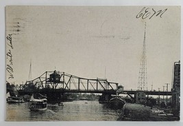 Lorain Ohio OH Early Erie Ave Bridge, Viaduct 1908 to Middletown PA Postcard S20 - £23.14 GBP