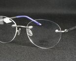 Röhm 4068 961 Argent Unique Rare Lunettes sans Bordures Rohm 52-18-135mm - $115.86