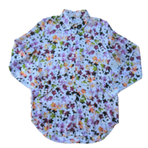 NWT Equipment Essential in Bright White Floral Leaves Silk Button Down Shirt S - £80.27 GBP