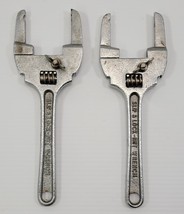 *J) Vintage Lot of 2 Slip &amp; Lock Nut Adjustable Wrenches Taiwan - $218.74 MXN