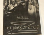Mask Of Zorro Tv Guide Print Ad Anthony Hopkins Antonio Banderes TPA9 - $5.93