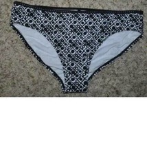 Womens Swimsuit Bikini Bottoms Black White Gray Studded $40 NEW-sz 14 - £11.46 GBP