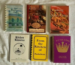 6 Community Church Cookbooks Catholic Panhellenic Medical Assoc Family Recipes - £22.06 GBP