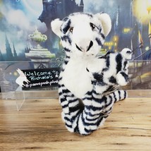 Kuddle Me Toys White Snow Tiger with Baby Plush 14&quot; Stuffed Animals - $14.03