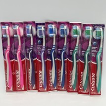 9 Pack Colgate Wave Zigzag Full Head Assorted Colors Manual Toothbrushes... - $14.50