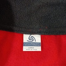 Colorado Clothing Men's Red Fleece 1/4 Zip Long Sleeve Pullover Sweater Sz Large image 3