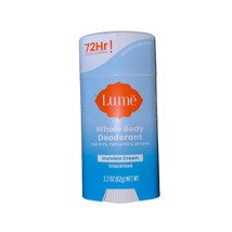 Lume Invisible Cream 2.2oz Unscented Whole Body Deodorant 72 Hr Odor Control - £13.38 GBP