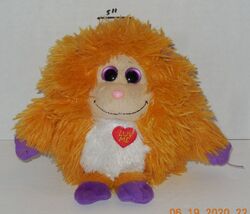 TY Monstaz 6" Rufus Plush Toy Orange Purple - $8.88