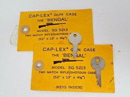 Gun Case Keys Original Cap-Lex The Bengal Model SG 5213 Set of 4  - £11.17 GBP
