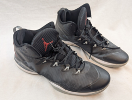 Nike Air Jordan Super Fly 3 Flight Plate Size 18 Black Gray Red Shoes 68... - $98.99