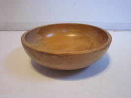 VINTAGE OCCUPIED JAPAN HAND SHAPED WOOD RICE BOWL - £7.95 GBP