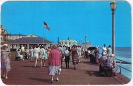 Postcard Boardwalk &amp; Pavilion Pilgrim Pathway Ocean Grove New Jersey - £3.10 GBP