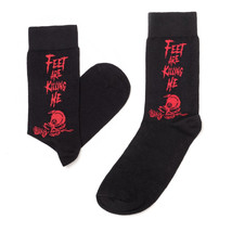 Alchemy Gothic SOX004 Feet Are Killing Me Crew Socks Red Skull Black S/M... - $10.34