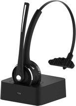 Trucker Wireless Bluetooth Headset with Microphone, Mute Function, Charging Base - £26.46 GBP
