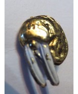 Vintage Walrus Hat Pin Lapel Tie Jewelry metal White tusk - £6.05 GBP