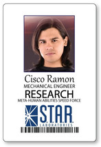 CISCO RAMON from The FLASH Name Badge Halloween Costume Cosplay Prop mag... - $16.99