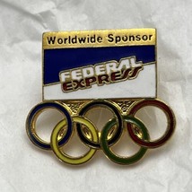 Federal Express United States Olympics USA Olympic Games Lapel Hat Pin - £6.35 GBP