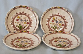 Spode Cowslip s713 Butter Pats 3 1/2&quot;, Set of 4, Older Back Stamp - $32.56