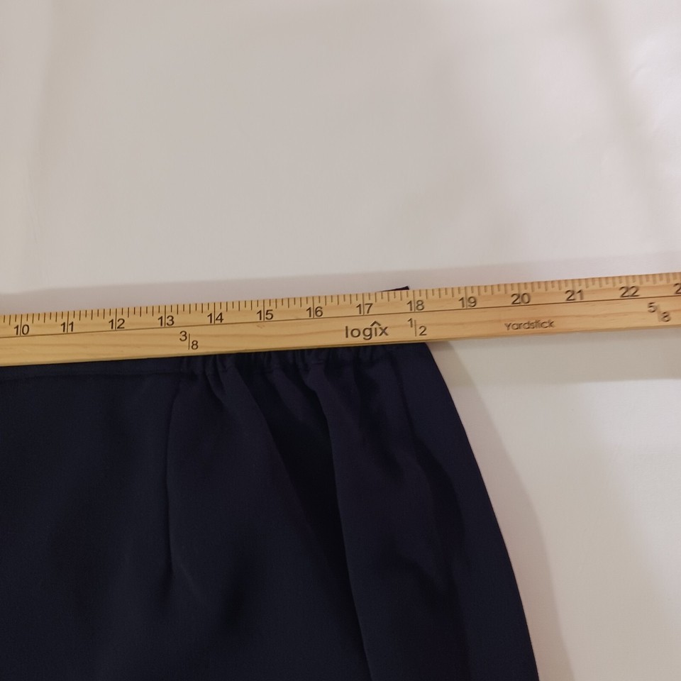 Laura Scott Women's Back Zip & Slit Blue Skirt Size 20W Waist 36" Made In USA Item image 11