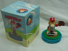 Vintage 1978 Garfield Baseball Player &quot;Spitball&quot; 3&quot; Decorative Figure w/ Box - £59.13 GBP