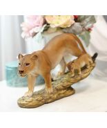 Safari African Lion Queen Lioness With Cub Family Statue 11&quot;L Animal Col... - $715.23 MXN