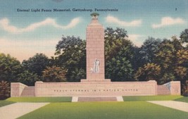 Eternal Light Peace Memorial Gettysburg Pennsylvania PA Postcard B02 - £2.35 GBP