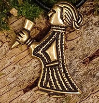 ⚔ Valkyrie Bronze Pendant – Klinta Viking Artifact Replica (New &amp; Unused) - $19.99