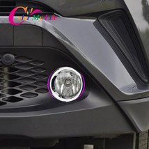 Color My Life 2Pcs/Set ABS Chrome Car Front Fog Lamp Lights Decoration Cover For - £74.60 GBP