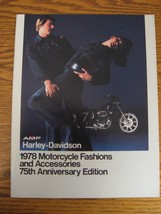 1978 Harley Davidson Brochure Fashion &amp; Accessories 32 pp Original Elect... - £13.93 GBP