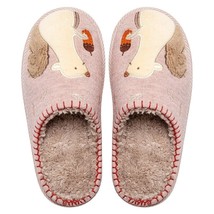 Women Shoes Fur Slippers Fluffy Slippers Squirrel---Pink M (Fit 24-24.5cm) - £18.34 GBP