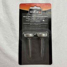 Mr Bar-B-Q Meat Grilling Thermometers Stainless Steel Beef Poultry Gauges Set - £6.36 GBP