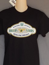 Boy&#39;s T-Shirt Dallas Stars Youth Large &amp; XL Vintage Logo NEW Black Short Sleeve - £9.45 GBP
