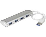 StarTech.com 4-Port USB 3.0 SuperSpeed Hub - Portable Mini Multiport USB... - £30.53 GBP+