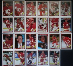1991-92 Topps Calgary Flames Team Set of 23 Hockey Cards - £3.14 GBP