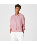 Eileen Fisher Organic Linen Cotton Slub Hooded Pullover Sweater Pink Med... - €127,85 EUR
