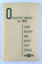 Vintage 1951 Chevrolet Operators Manual Light Medium and Heavy Duty Trucks - £8.77 GBP