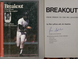 Ron Leflore Signed Hardcover Book Breakout: From Prison to the Big Leagues - £38.93 GBP