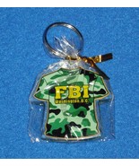 BRAND NEW SPARKLING WASHINGTON DC FBI T-SHIRT FEDS LAW KEYCHAIN COLLECTO... - $8.95