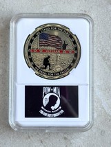 Us Military Veteran Challenge Coin Stand For The Flag ARMY-NAVY- USAF-USMC-USCG - £11.86 GBP