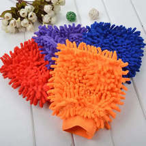 Super Mitt Microfiber Car Window Washing Home Cleaning Cloth Duster Towel Gloves - £10.64 GBP