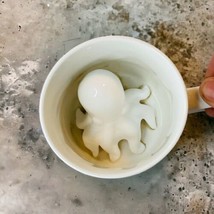 Accoutrements Hidden Octopus Creature White Coffee Tea Cocoa Mug Ceramic - $11.18