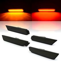 Octane Lighting Smoked Red Amber LED Side Marker Light Lens Set for 10-15 Chevro - £55.35 GBP