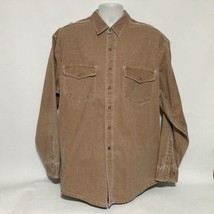 Vintage USA Eddie Bauer Men’s XL Elkhorn Twill Shirt Button Up Long Sleeve - £17.79 GBP